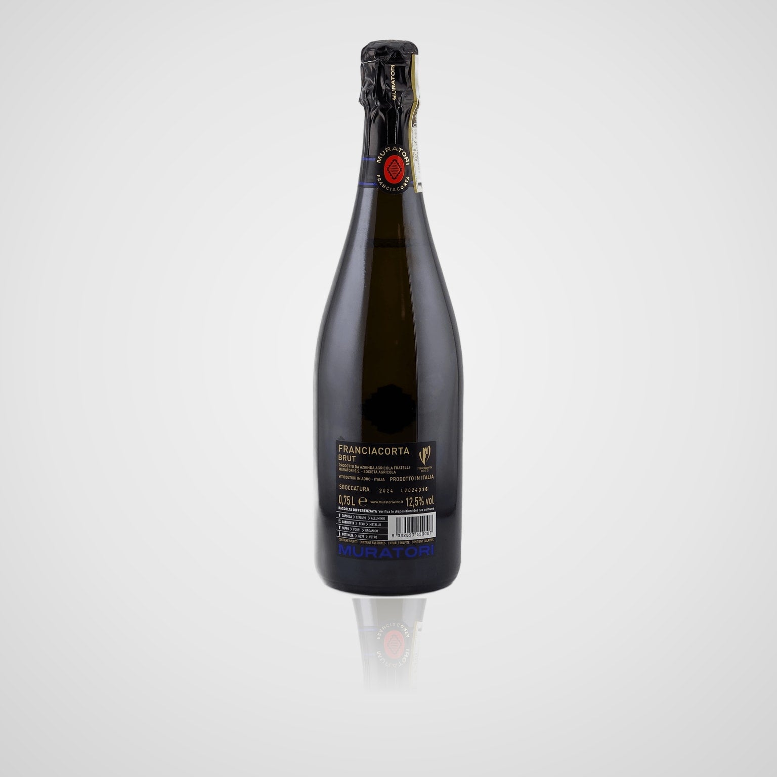 Franciacorta Brut weiß - Muratori – Rückseite