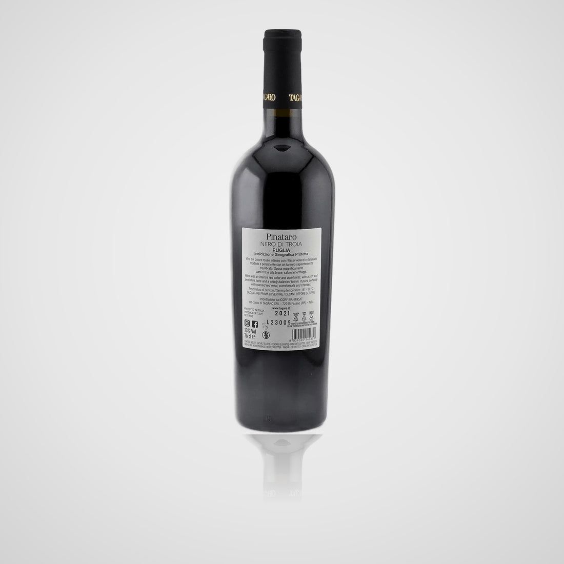 Pinataro Nero di Troia - Tagaro – Rückseite