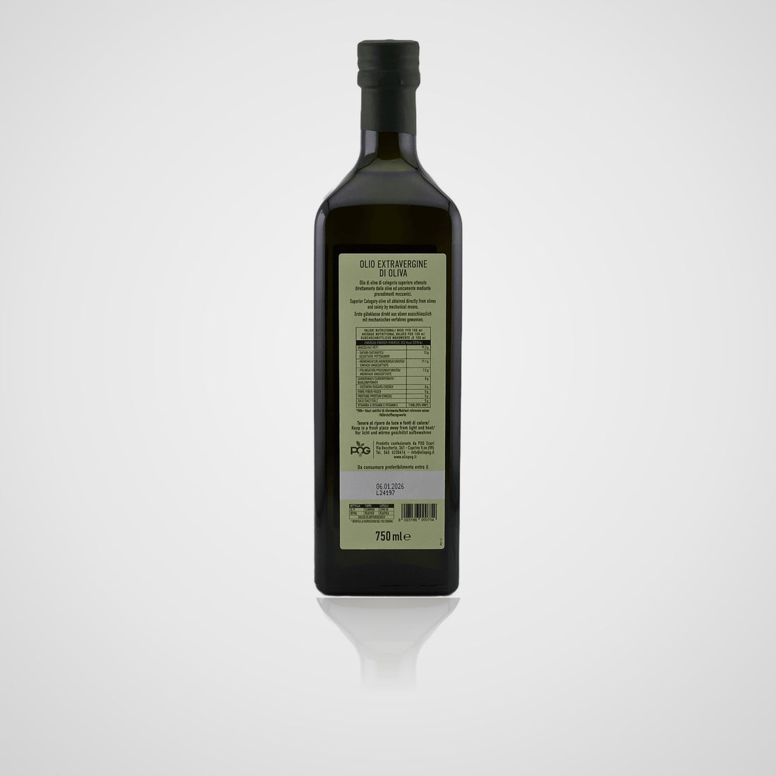 Olio Extravergine di Oliva - Colline Moreniche – Rückseite