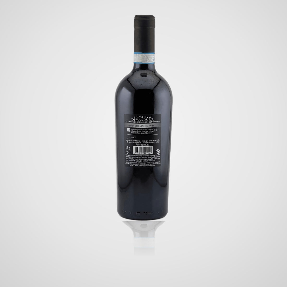 UNO Primitivo di Manduria DOC - Masseria la Volpe – Rückseite