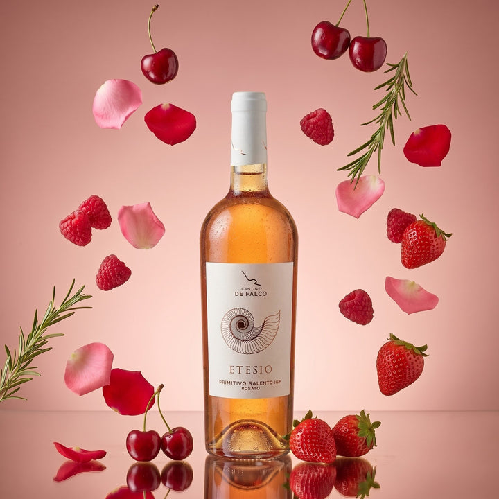 Etesio Primitivo Salento Rosato IGP - Cantine der Falco – Aromabild