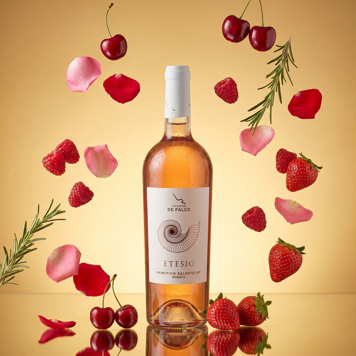 Etesio Primitivo Salento Rosato IGP - Cantine der Falco – Aromabild