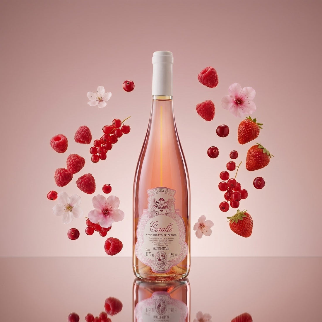 Corallo Vino Rosato Frizzante - F.lli Vincenzi – Aromabild