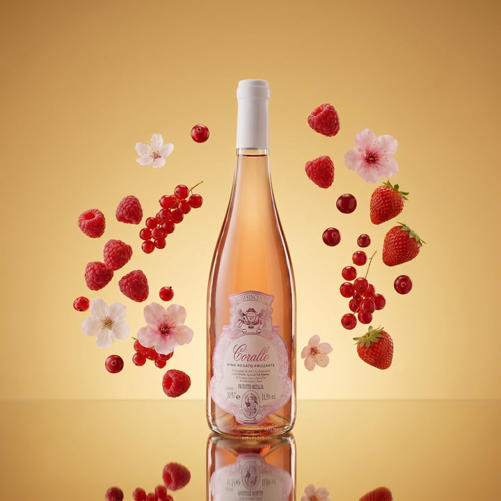 Corallo Vino Rosato Frizzante - F.lli Vincenzi – Aromabild
