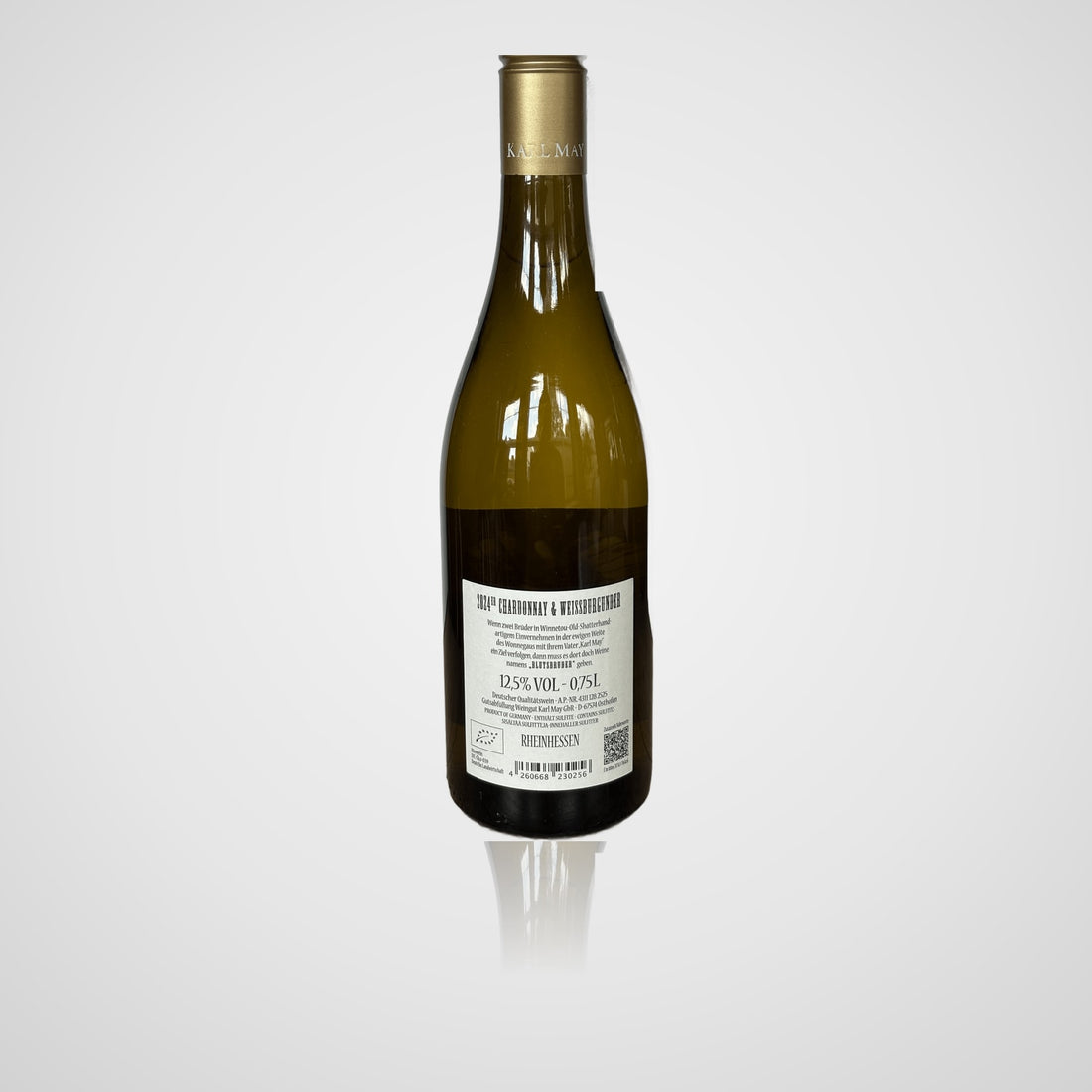 Blutsbruder Chardonnay & Weißburgunder - Karl May – Rückseite