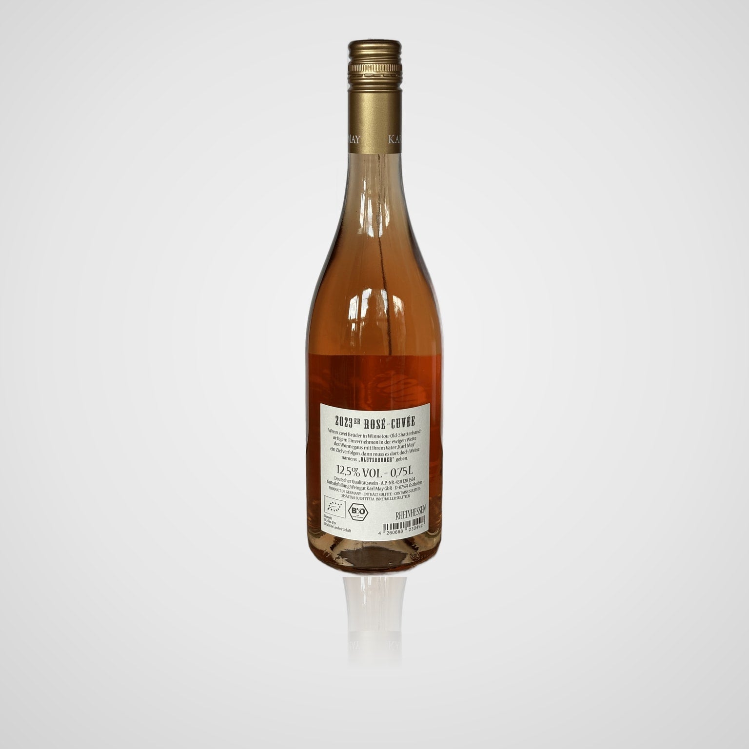 Blutsbruder Rosé - Karl May – Rückseite
