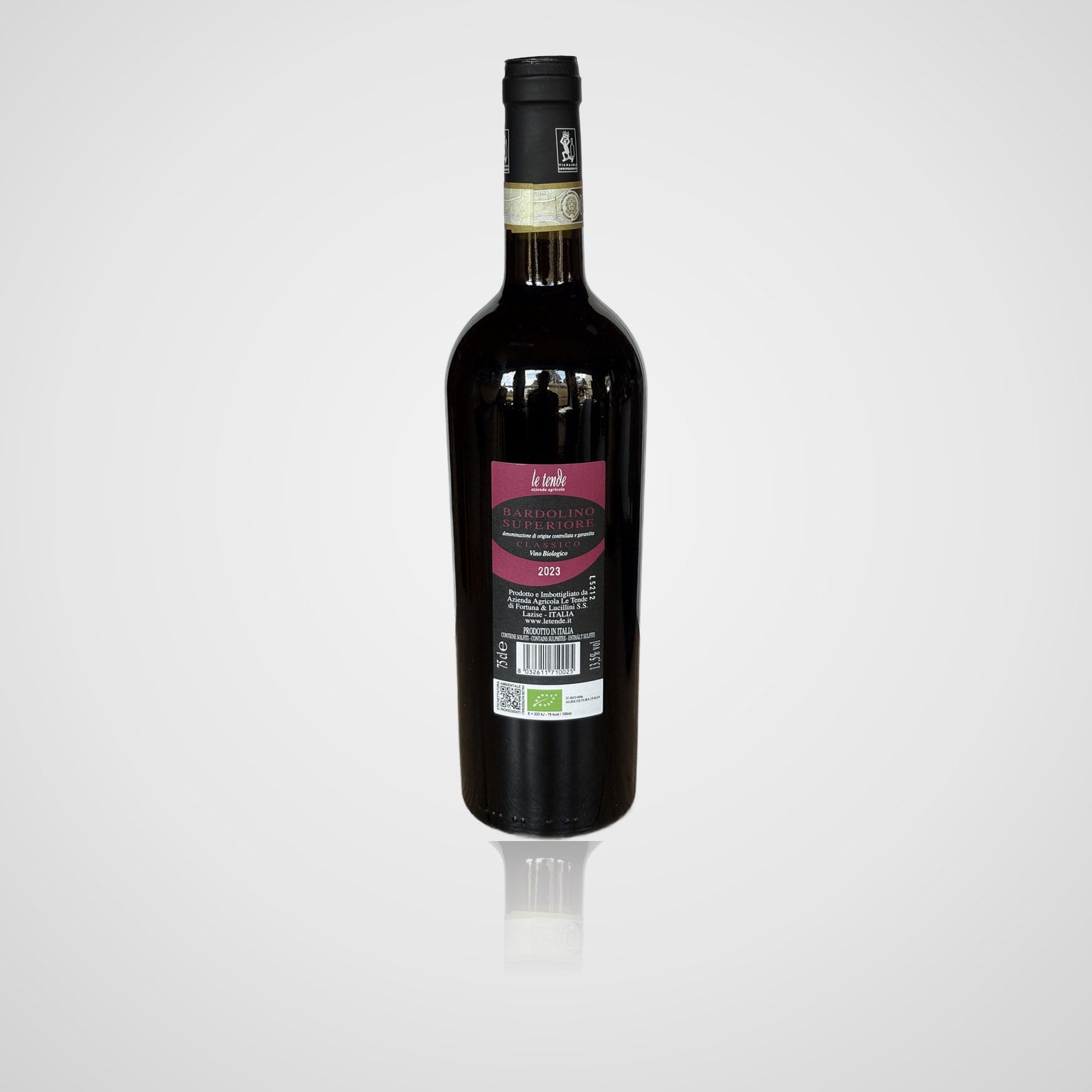 Bardolino Superiore Classico DOCG - Le Tende – Rückseite