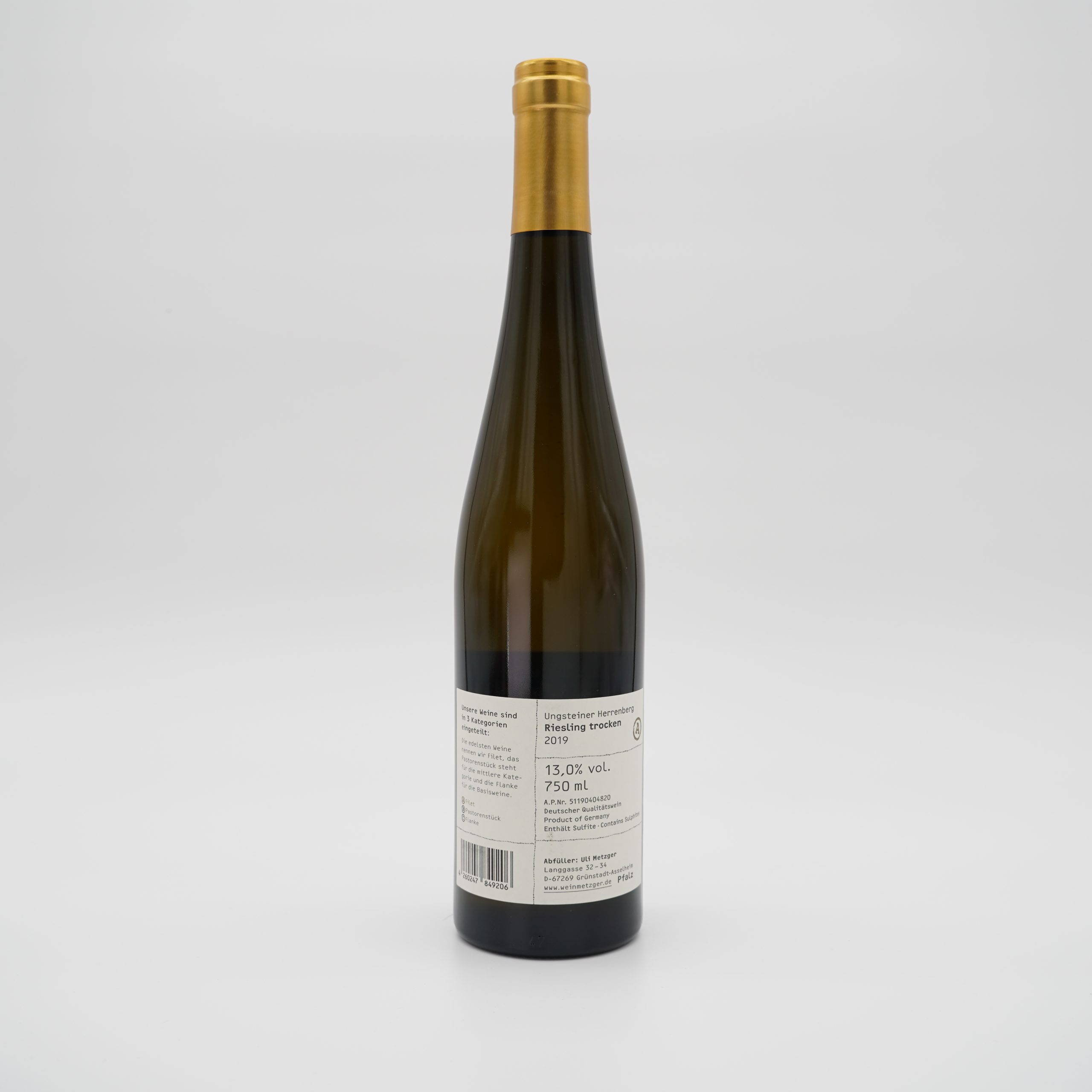 Riesling Herrenberg trocken "A" - Metzger