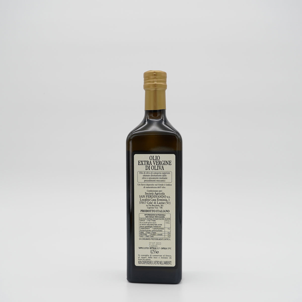 Olio Delicato extra Vergine - F.lli Vincenzi